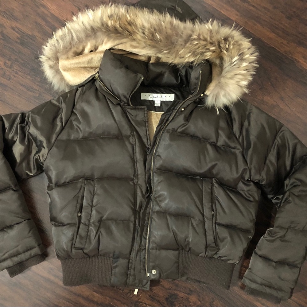 Laundry by Shelli Segal Cropped Down Jacket